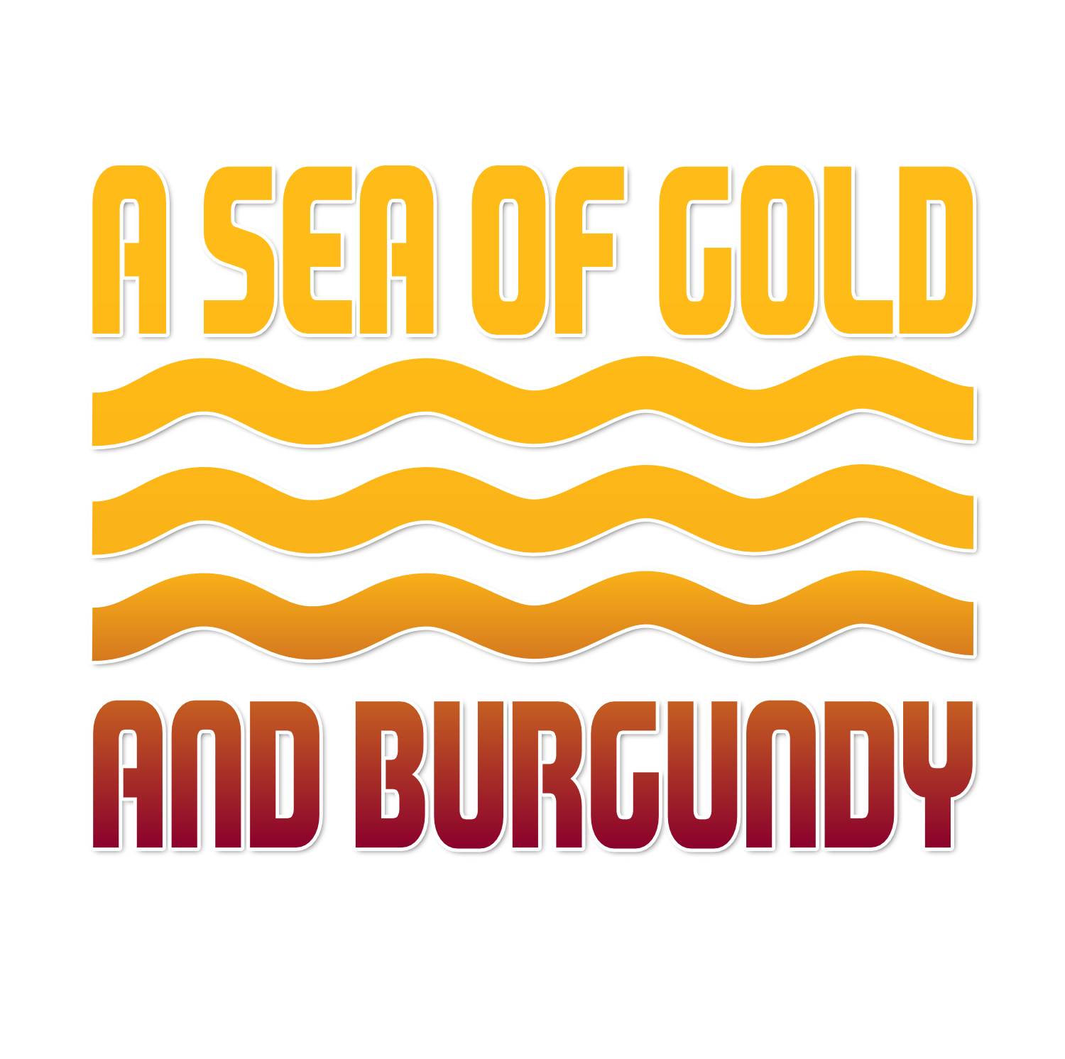 A Sea Of Gold and Burgundy band logo